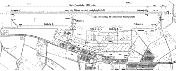 CAD-Zeichnung vom Projekt Flughafen Münster-Osnabrück