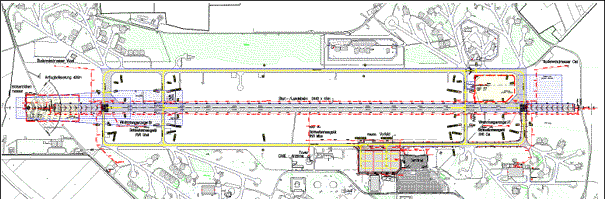 CAD-Zeichnung vom Projekt Flughafen Niederrhein