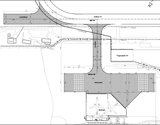 CAD-Zeichnung vom Projekt Flughafen Paderborn